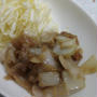 豚のおろしタマネギしょうが焼き