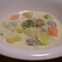 芽キャベツとチキンのクリーム煮