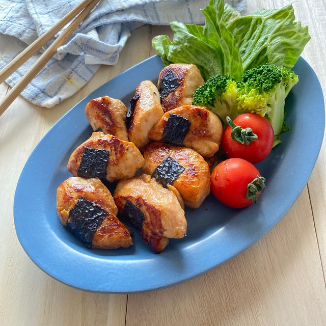 【揚げずにヘルシー！海苔巻きささみ】.お弁当用に作ったささみで、おはようございます(昼...