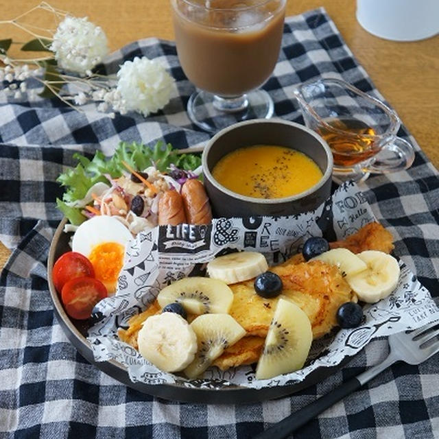 フレンチトーストのワンプレート