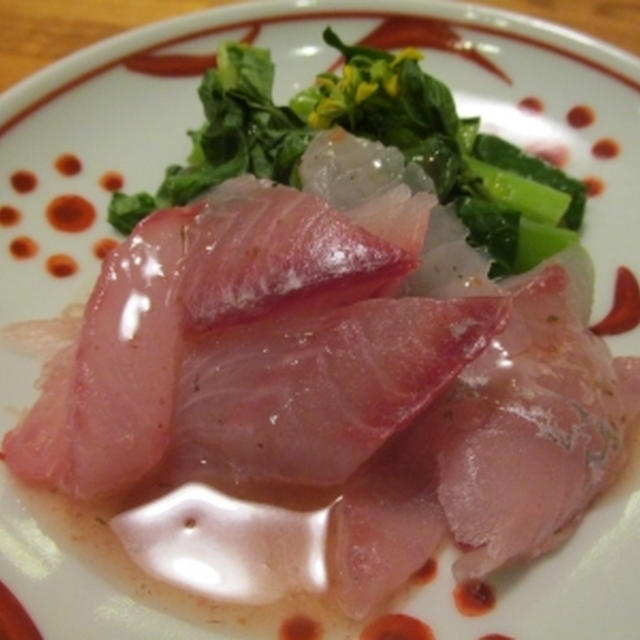 【旨魚料理】イサキと菜花の梅ドレッシング