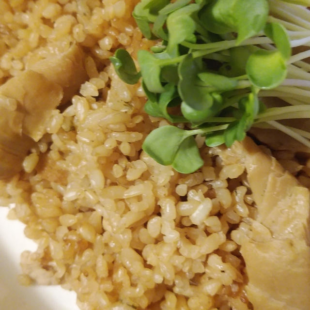 タケノコご飯とシンプルな家呑みつまみ