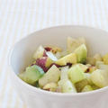 リンゴと豆といろいろ野菜の美肌サラダ