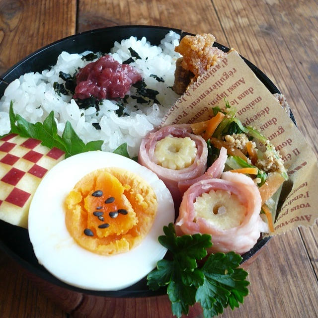 定番鶏のから揚げ弁当♪