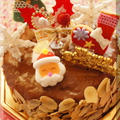 * クリスマスケーキ ★ チョコ・ナッツケーキ♫