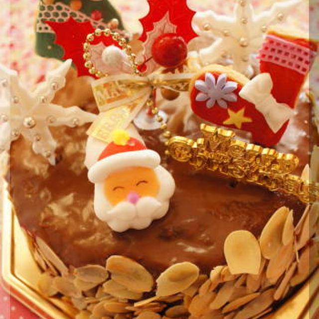 * クリスマスケーキ ★ チョコ・ナッツケーキ♫