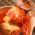 乾物イタリアン：とろりっ湯葉のせ新玉トマト・スープ