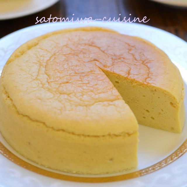 【玄米パウダーのしっとりチーズケーキ】米粉+玄米のグルテンフリーケーキ☆
