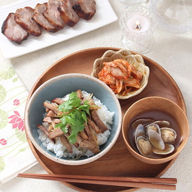 「焼き豚」「チャーシュー丼」「あいがけカレー」