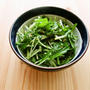 水菜のセサミジンジャードレッシングサラダ　そのままでも、ぶっかけても