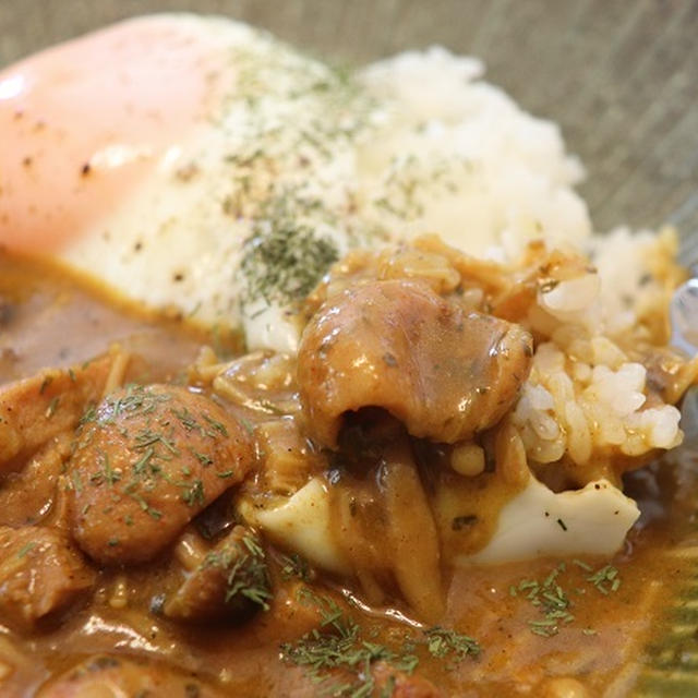 ★きのこスープから濃厚絶品カレー・本日のおうちごはん