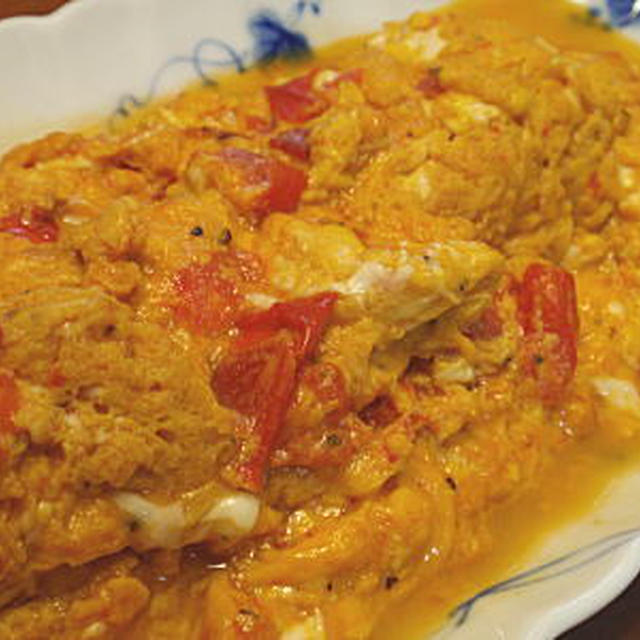 ２種類の中華風卵料理-トマトのオムレツ（簡易レシピ付）・かに玉チャーハン-