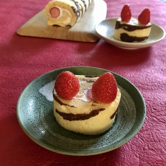 節分に イチゴの鬼ロールケーキ By Lilicaさん レシピブログ 料理ブログのレシピ満載