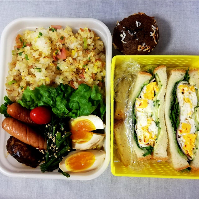 チャーハン弁当&マフィン