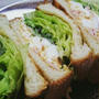 山型食パン 野菜たっぷりハム卵サンドイッチ