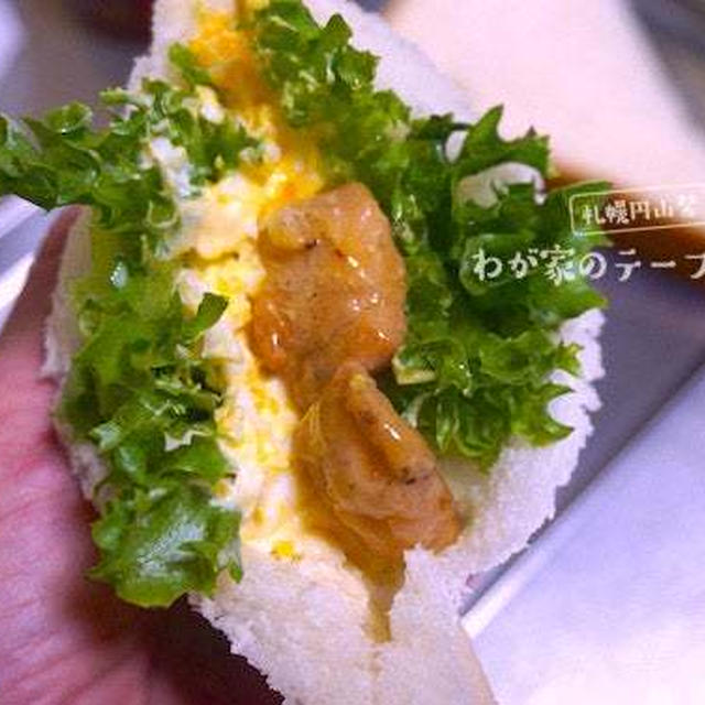 缶詰でカンタンに♪照りマヨチキンサンド