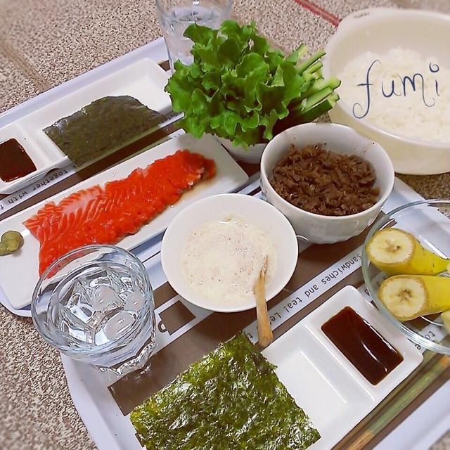 手巻き寿司(^^;)