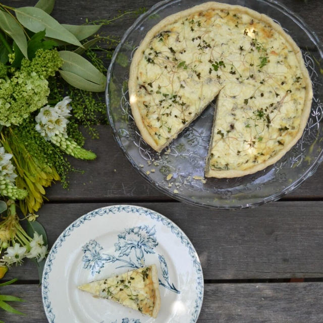 Egg White Quiche with Mushrooms 茸のエッグホワイトキッシュ