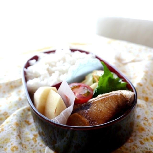 鰤の生姜照り焼き弁当～絵日記
