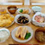 【献立】鹿児島の郷土料理✻がねの天ぷら-厚揚げの肉詰め✻家庭の味✻さつまいもの天ぷら