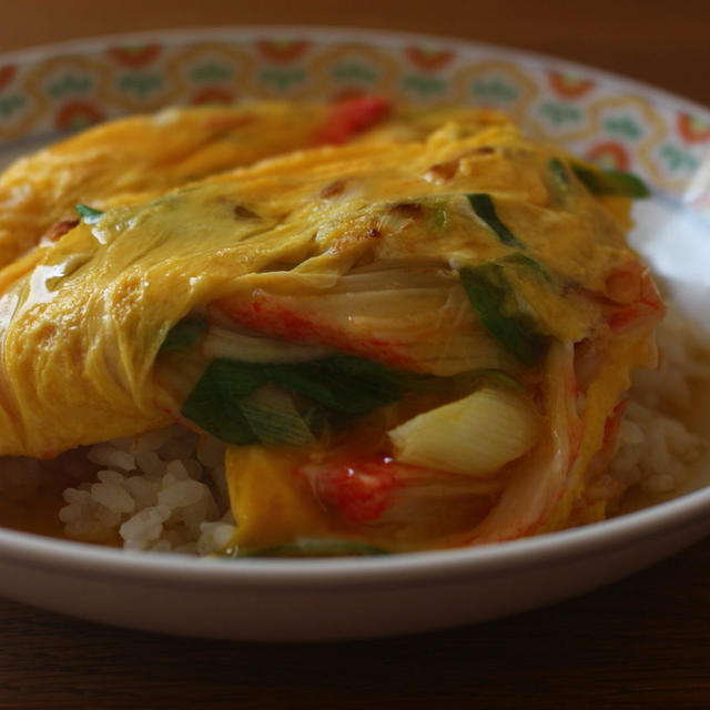 かに玉丼