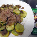 豚肉とズッキーニの味噌炒め