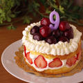 お兄ちゃんのハッピーバースデーケーキ☆好きなものを詰め込んだ誕生日のケーキ（スポンジ台のレシピつき） by めろんぱんママさん