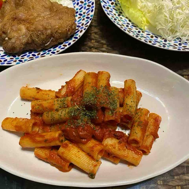 アラビアータ＆フライドチキン