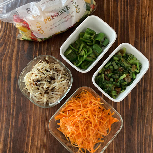 野菜おかず５品の作り置き。