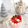 クリスマスケーキ作りました♪