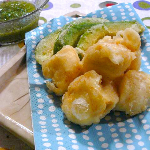 ふわふわ豆腐の揚げ出しとアボカド天ぷら