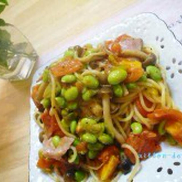 旬がおわる！枝豆パスタ