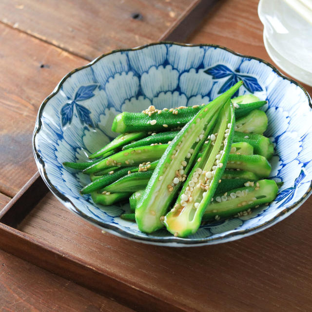 『オクラのだしナムル』のレシピ