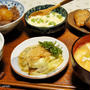 新じゃがの揚げ煮と納豆汁