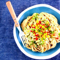 【スパイス大使】アボカドと梅クリームのパスタ