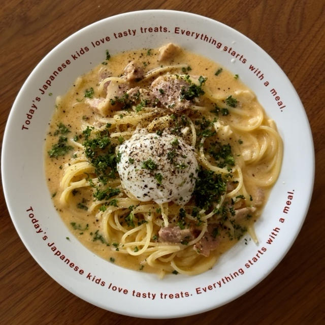 朝パスタ