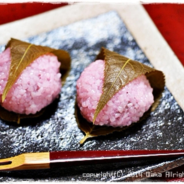 簡単■電子レンジ de 関西風・道明寺の桜餅■