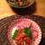 鮪たたきキムチ丼＆筑前煮