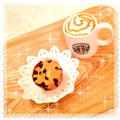 ＨＭでスタバ風ブルーベリー&クリームチーズのカップケーキ☆レシピ&キャラ弁(リラックマ)