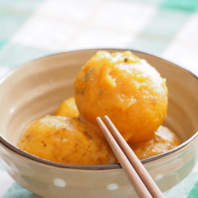 ＊.。ほっこりじゃがいもの味噌絡め＊.。