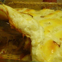 根菜のパスタグラタン