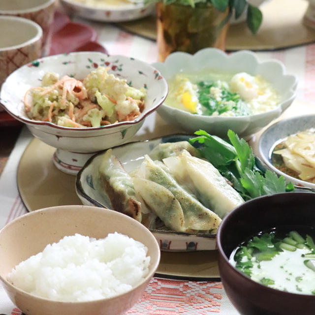 　【レシピ】秋鮭の味噌生姜棒餃子。と　献立。と　夏服。