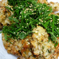 鶏むね肉レシピ！＊山芋と青紫蘇衣の和風唐揚げ＊
