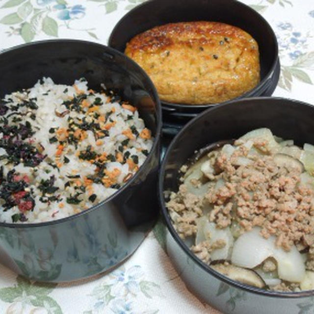 ◇豚ソースそぼろ、とお弁当