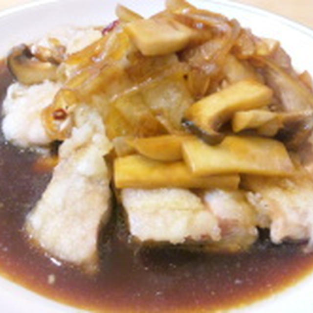 鶏モモ肉の南蛮ダレで夜ご飯♪