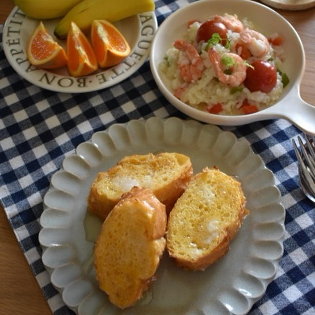 試合当日朝ごはん♪…深呼吸してーーーっっ