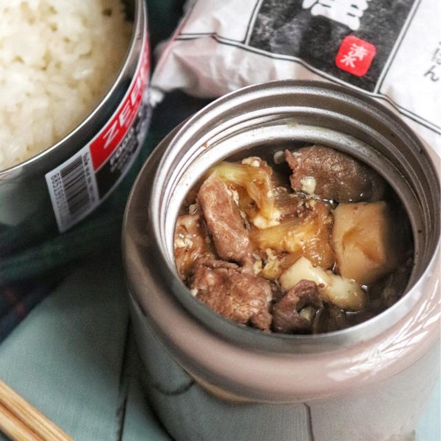 【牛肉と豆腐のすき煮弁当】と、木綿と絹ごし豆腐の使い分け