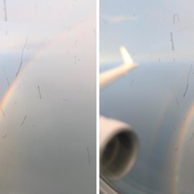 上空からWレインボー