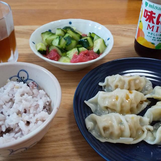 味ぽんで餃子