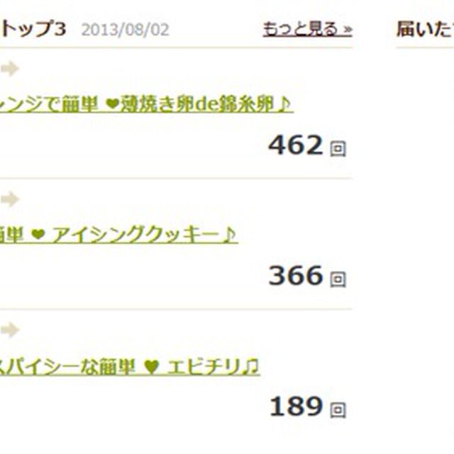 * つくレポ1,500件★ありがとうございます♪
